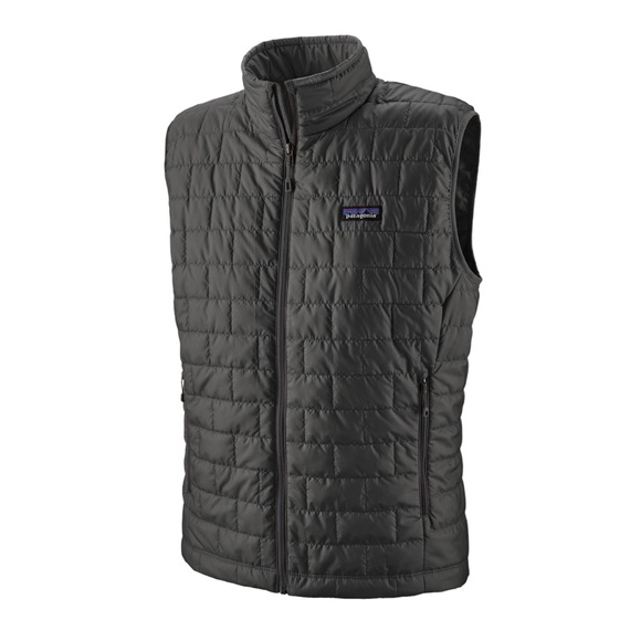 Patagonia Men’s Nano Puffer Vest Jacket Size L Forge Grey Lightweight Full Zip - Picture 3 of 11